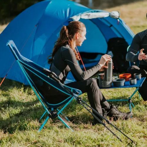 Ultraľahká turistická stolička KADVA Sego Mid modrá